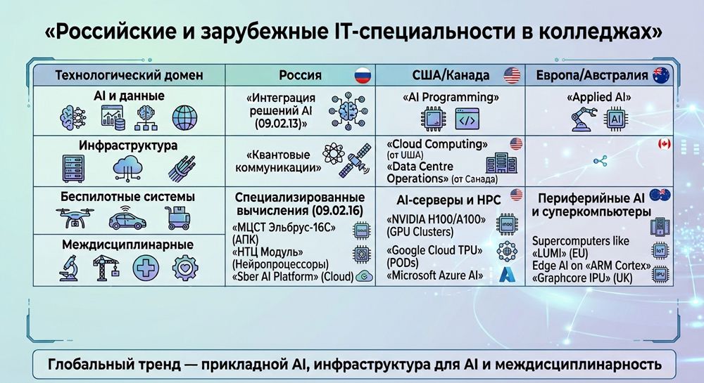 российские и зарубежные IT-специальности