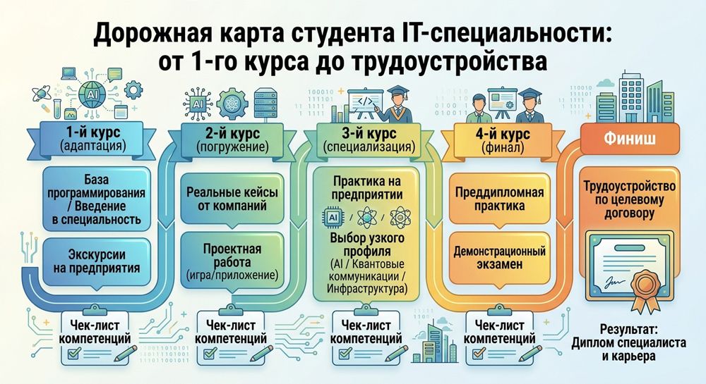дорожная карта студента IT-специальности